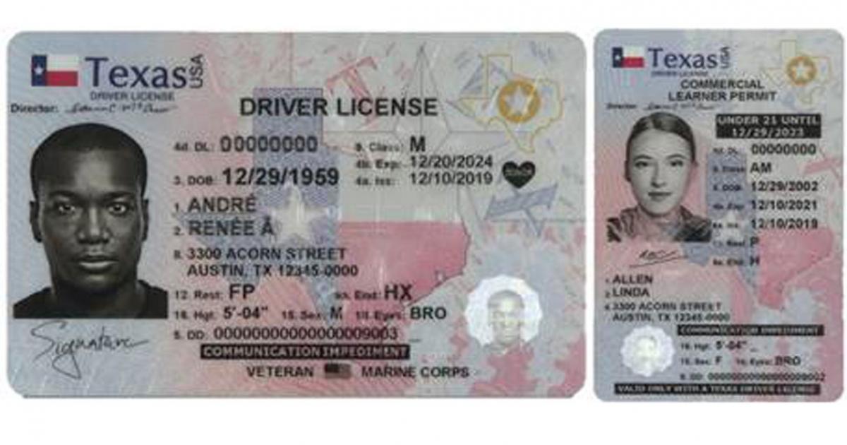 Texas National Id Card